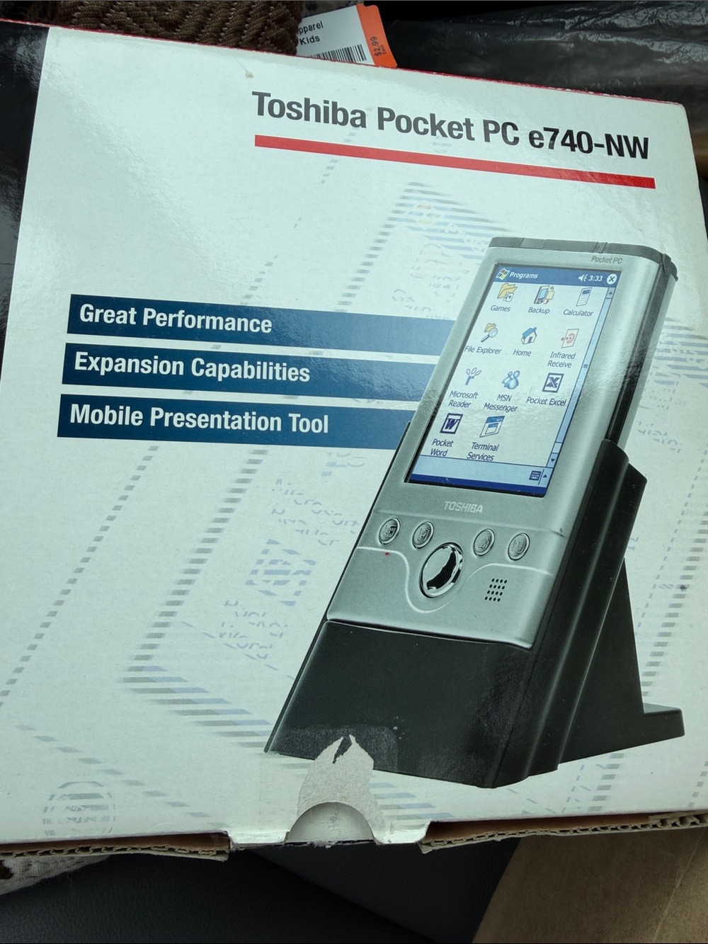 Toshiba Pocket PC e740-NW Silver with Black Dock